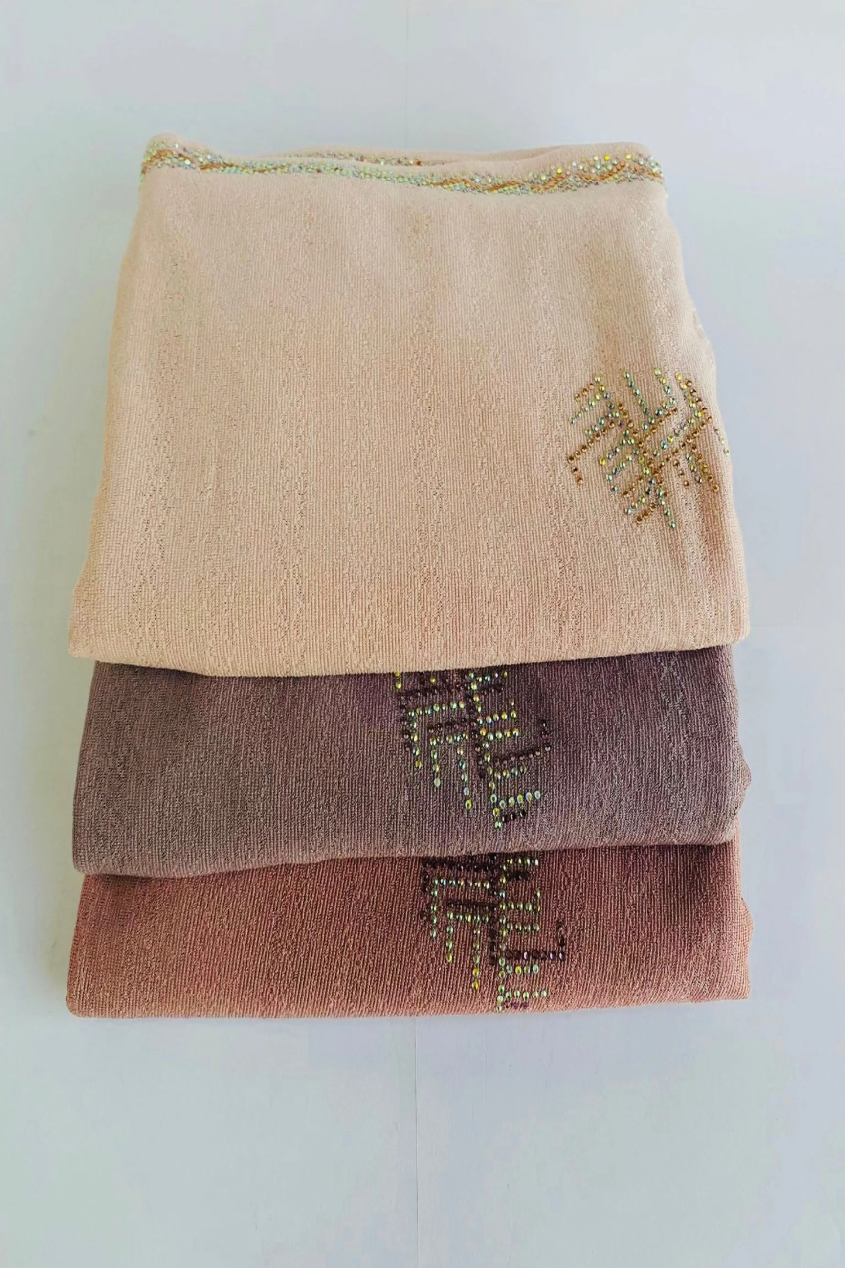 Chally Diamante Jersey Hijab Pattern 3 - Image 5