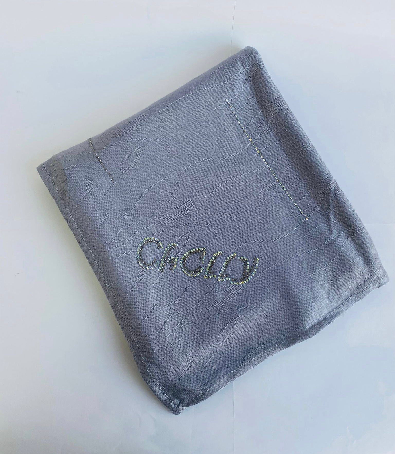 Chally Diamante Jersey Hijab Pattern 4 - Image 8