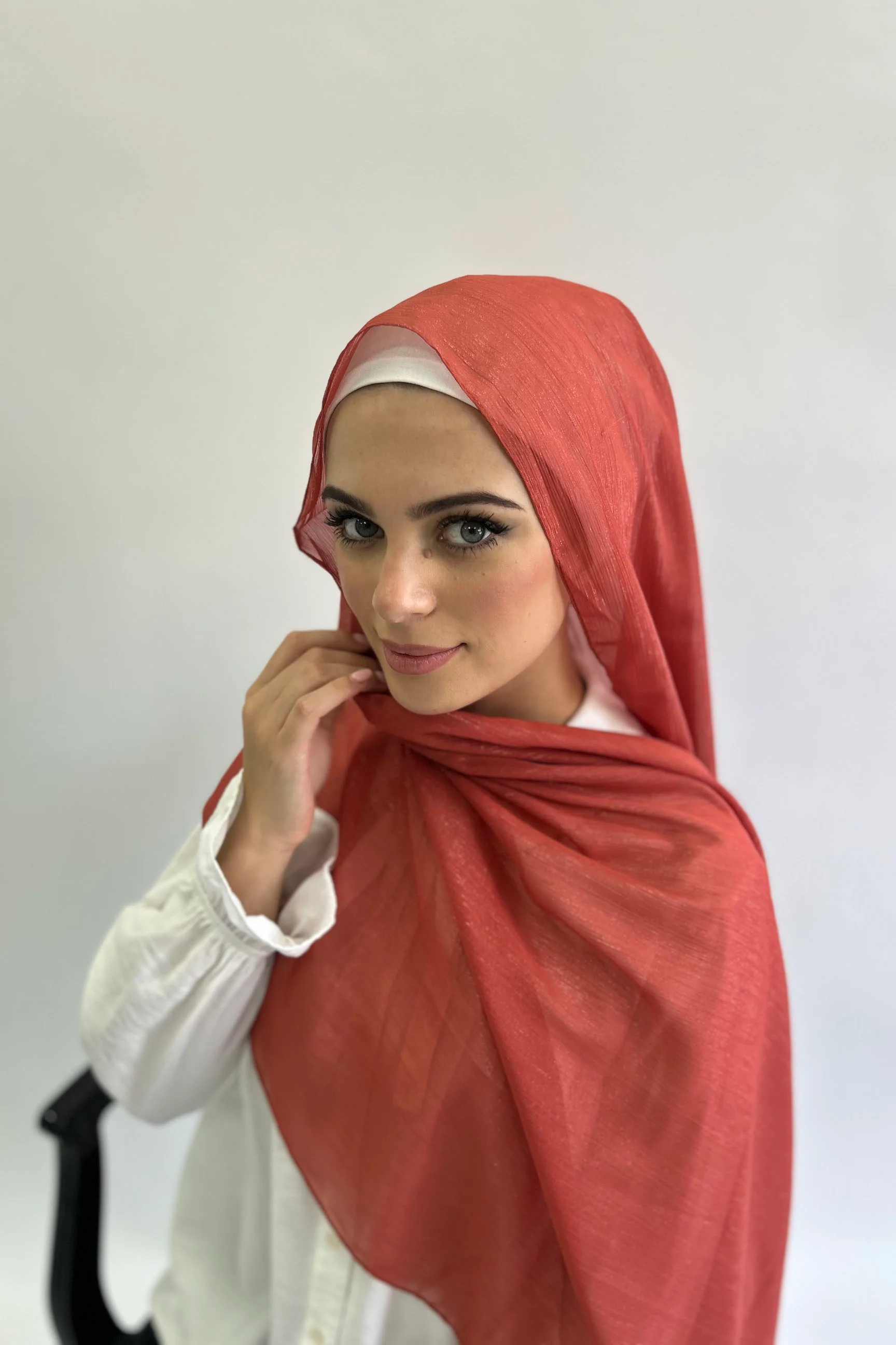 Fine Line Glitter Chiffon  Hijab - Image 3