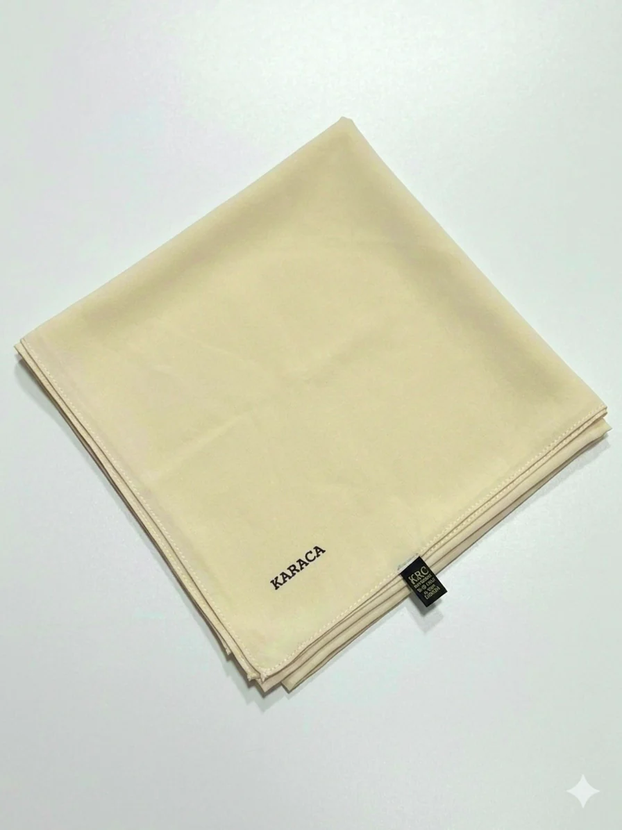 Premium Karaca 120cm Square Luxury Chiffon Plain Hijab - Image 49