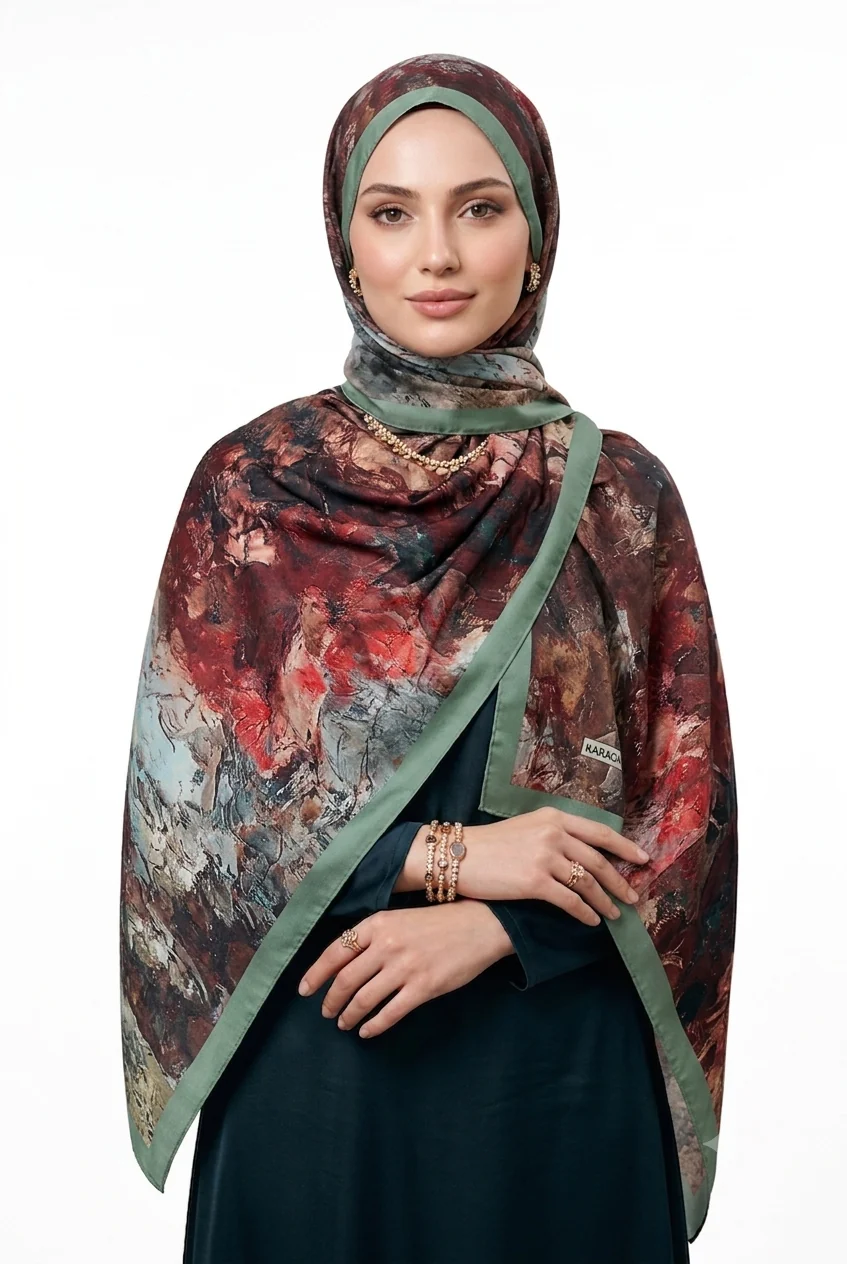 Premium Karaca Palette Luxe Satin Long Hijab - Image 5