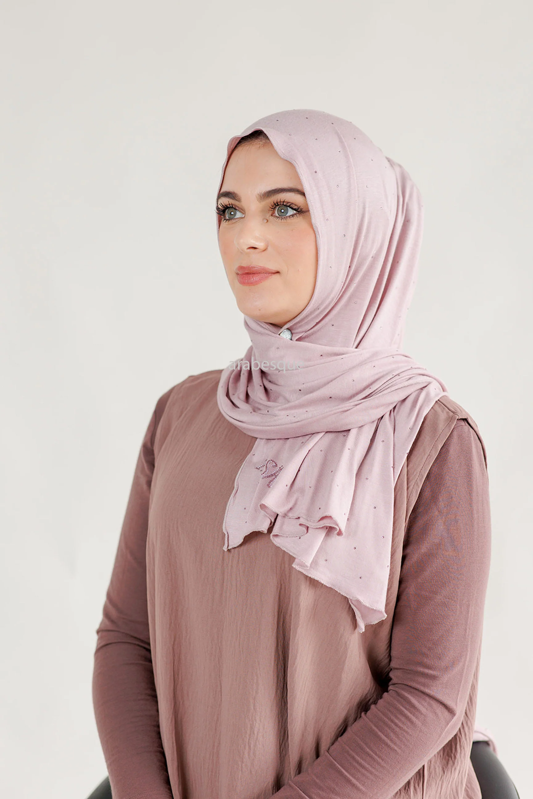 Kashkha Spotted Diamante Jersey Hijab - Image 3