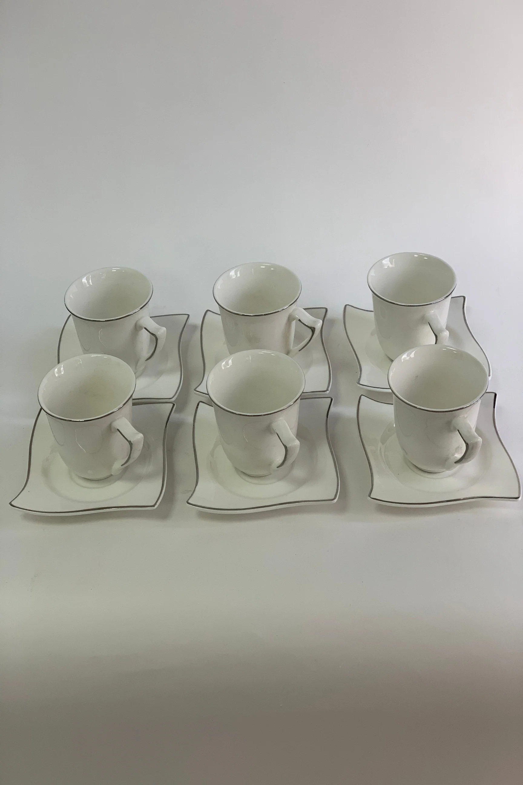Square Plate Turkish 12 Pieces Coffee set